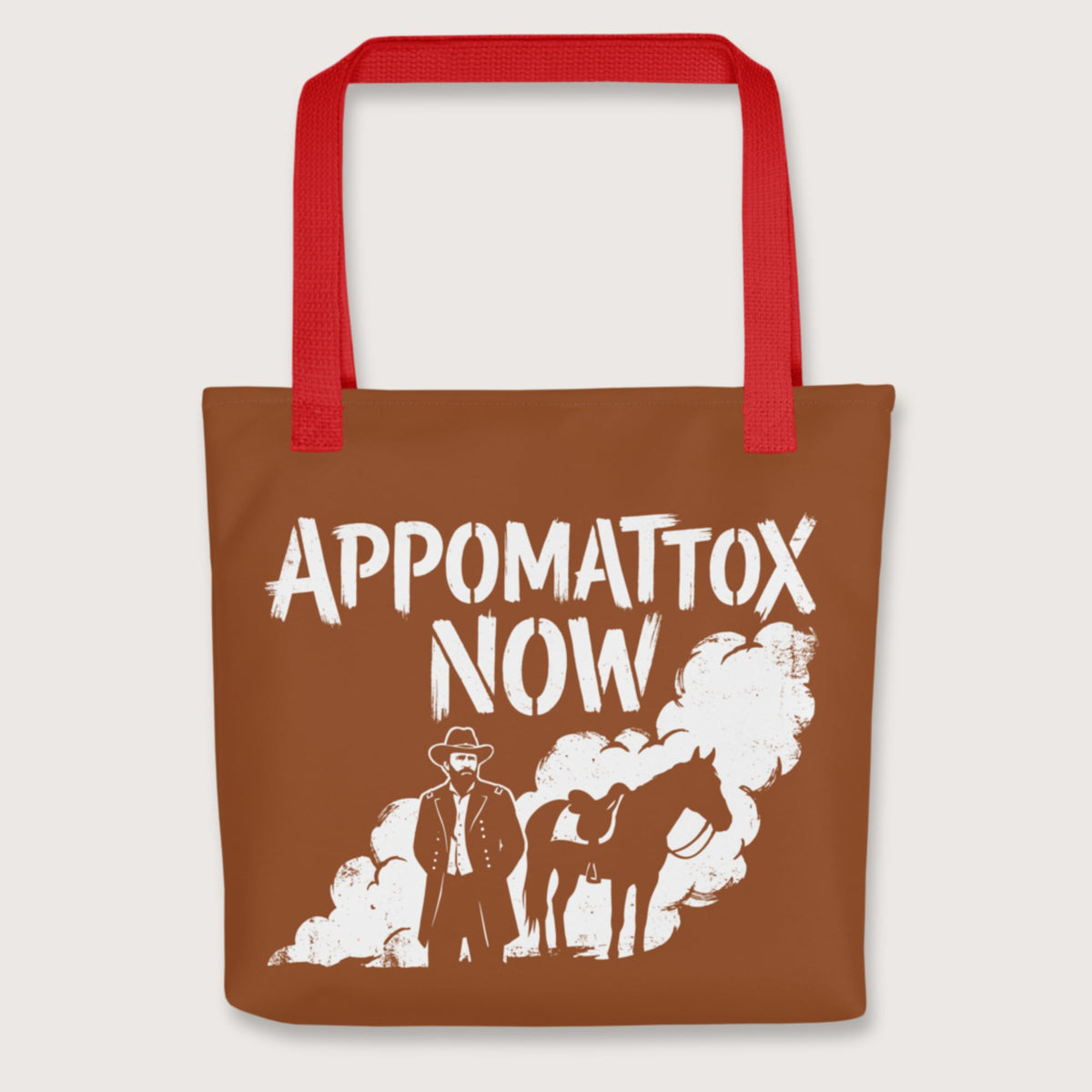 Red Appomattox Now Bag - history buff gift by HistoHead