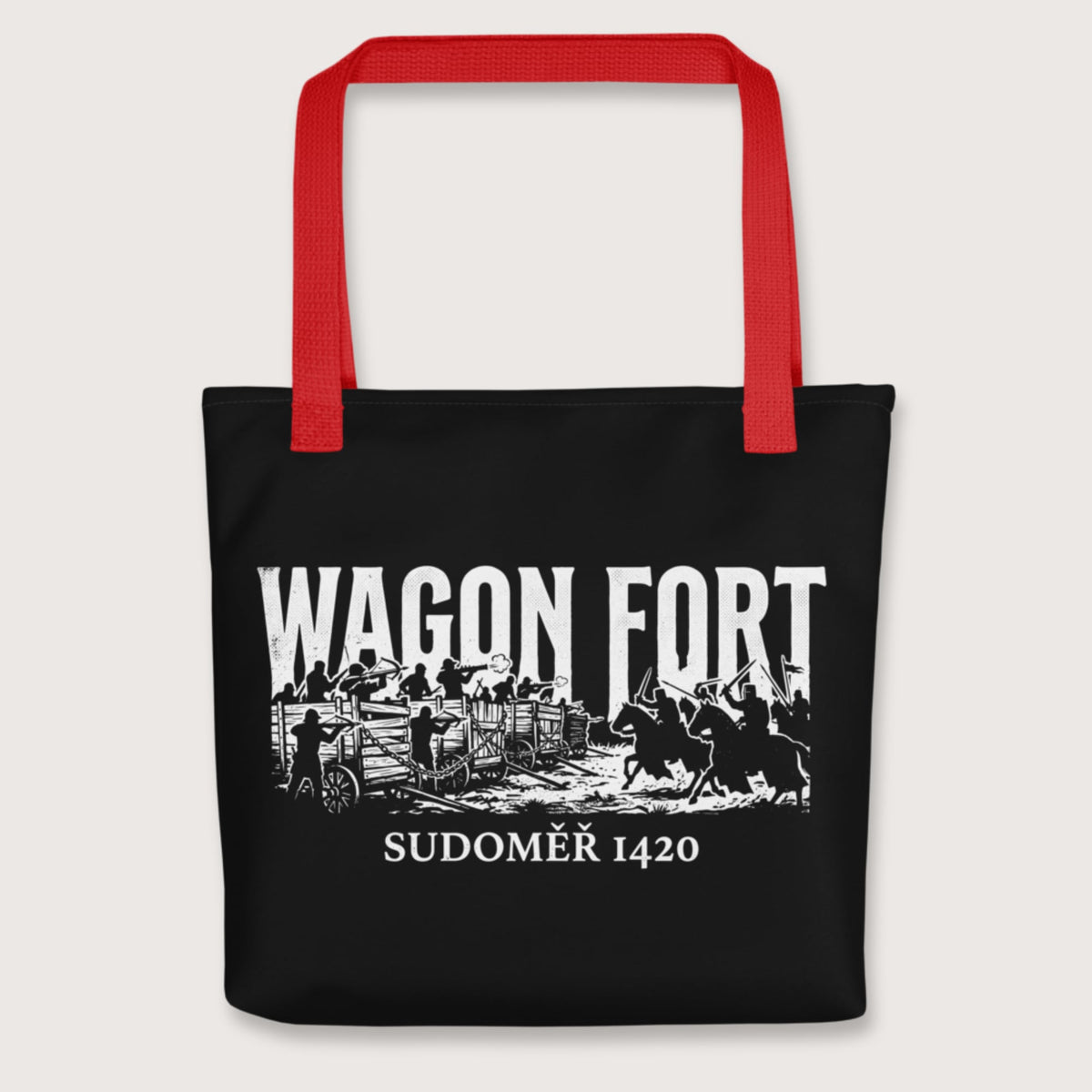 Red Wagon Fort Battle of Sudoměř Bag - history buff gift by HistoHead