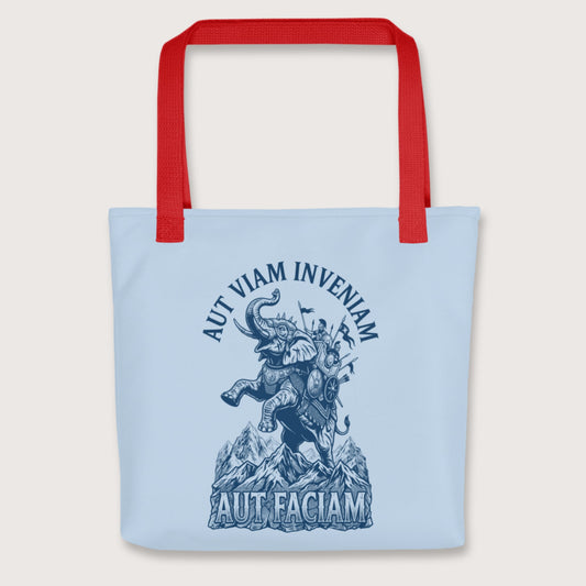 Red Aut Viam Inveniam Hannibal Quote Bag - history buff gift by HistoHead