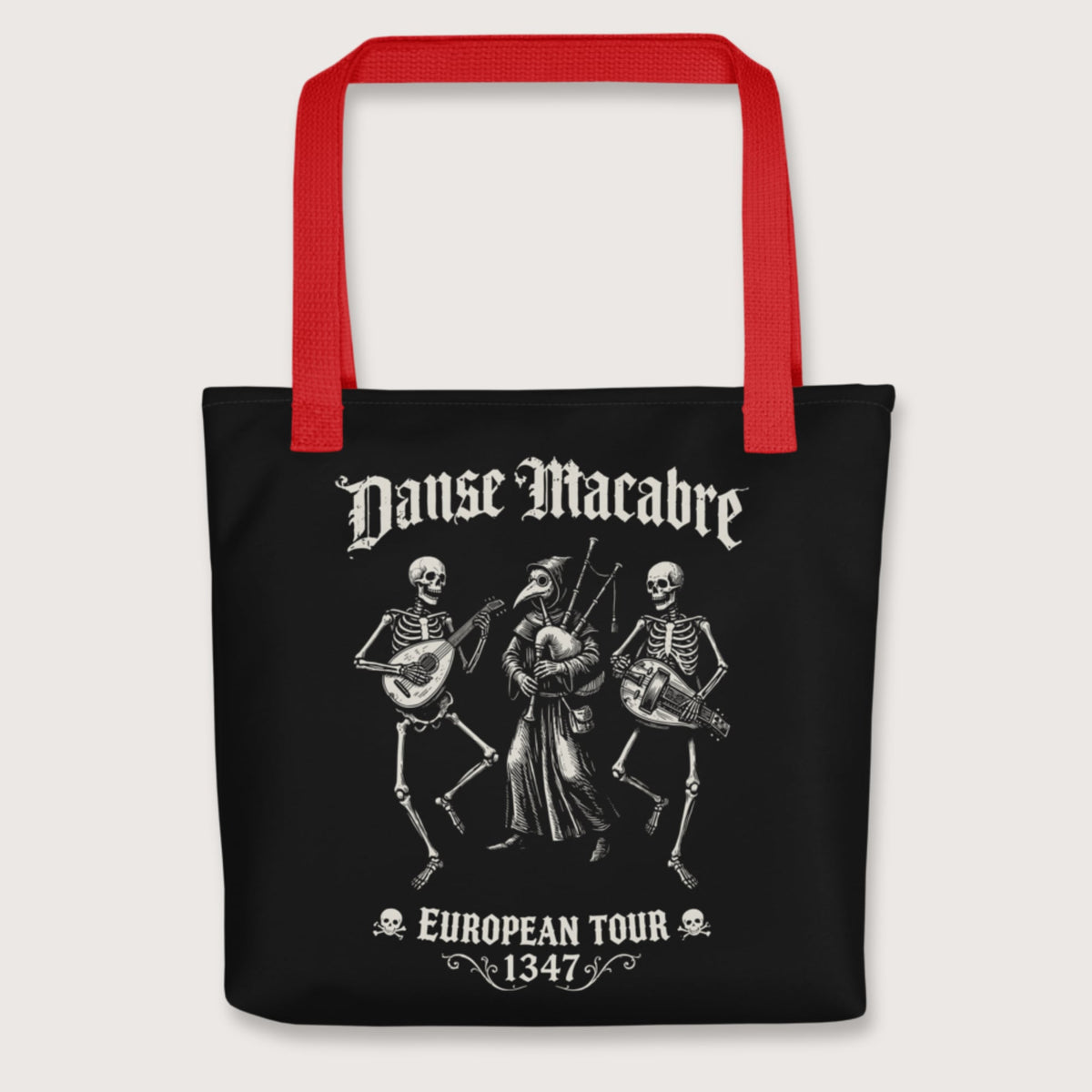 Red Danse Macabre European Tour Bag - history buff gift by HistoHead