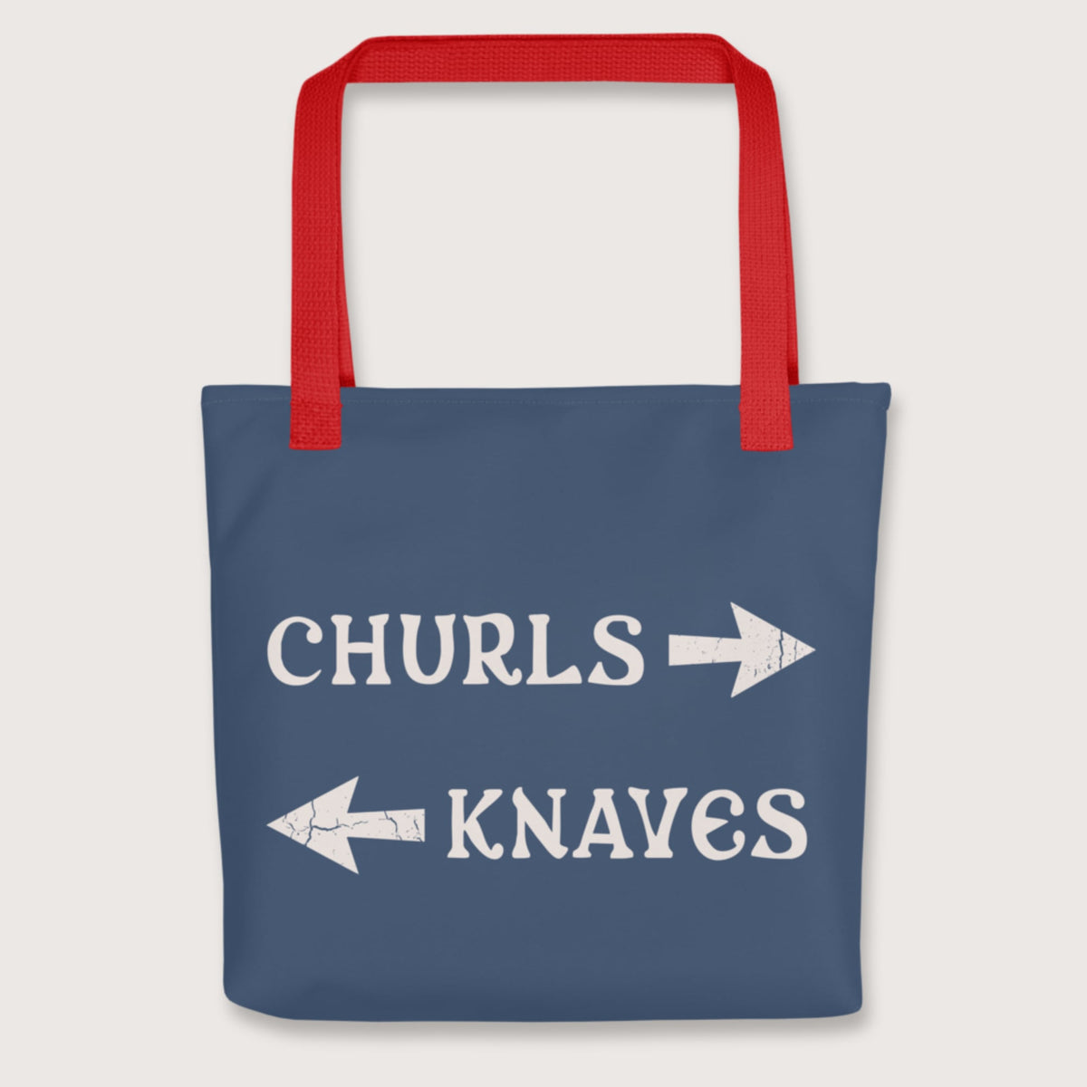 Red Churls or Knaves Bag - history buff gift by HistoHead