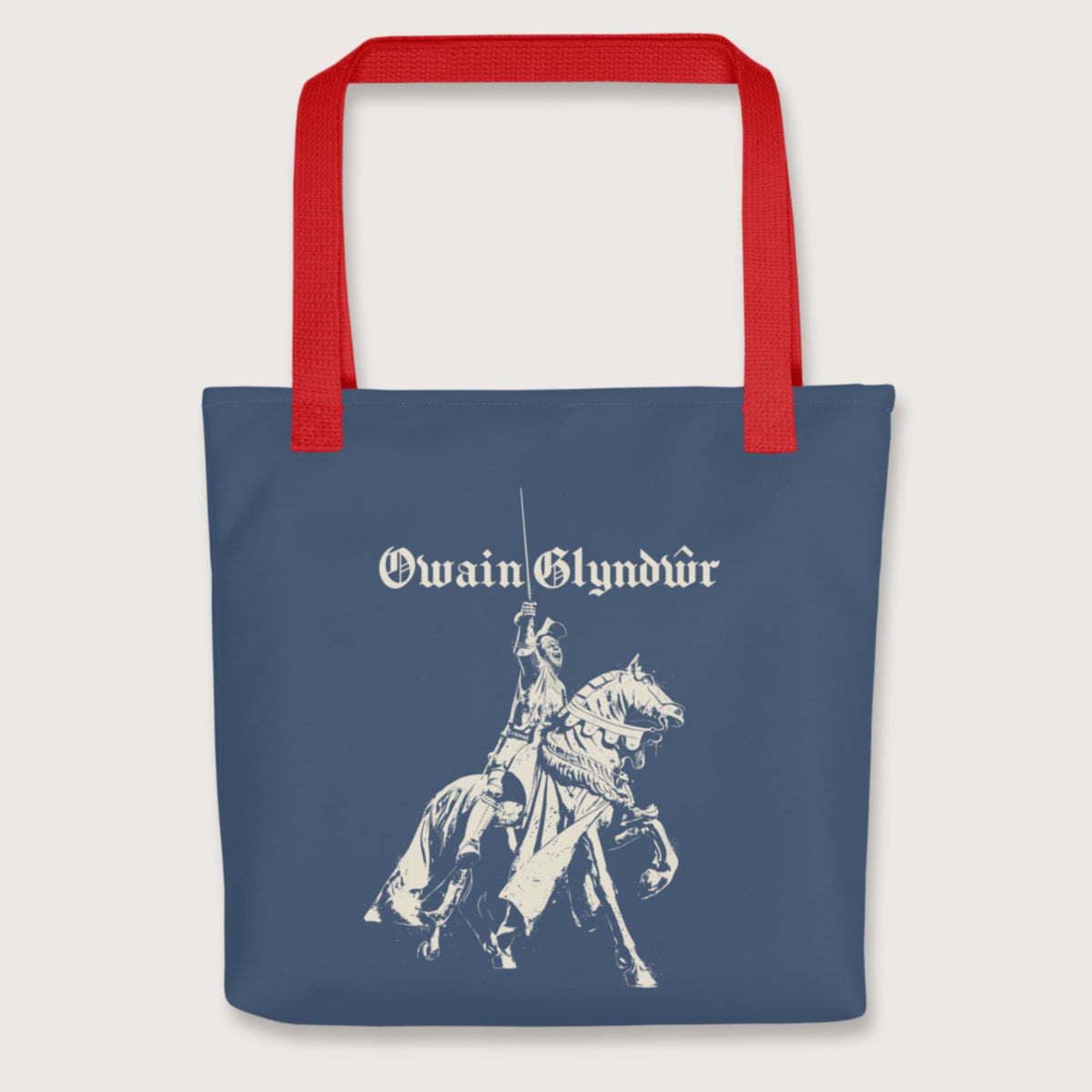 Red Owain Glyndŵr Statue Bag - history buff gift by HistoHead