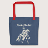 Red Owain Glyndŵr Statue Bag - history buff gift by HistoHead
