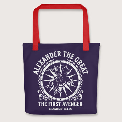 Red Alexander the Great First Avenger Bag - history buff gift by HistoHead