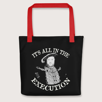 Red Henry VIII Execution Bag - history buff gift by HistoHead