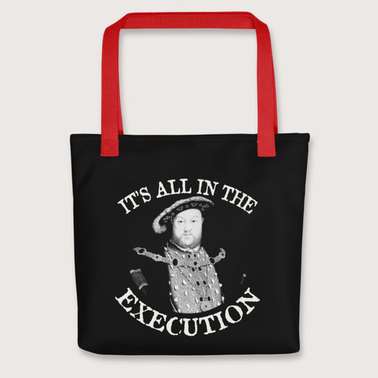 Red Henry VIII Execution Bag - history buff gift by HistoHead