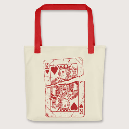 Red Louis XVI Playing Card Bag - history buff gift by HistoHead