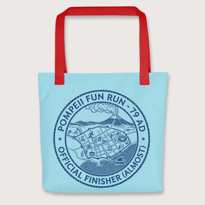 Red Pompeii Fun Run Official Finisher Bag - history buff gift by HistoHead
