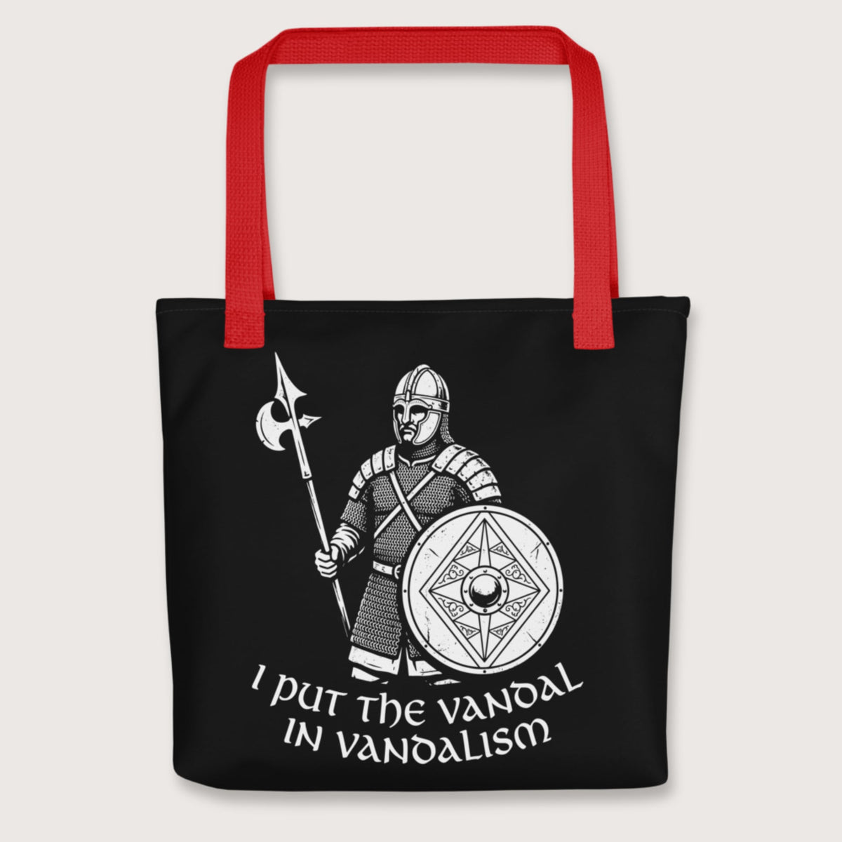 Red Vandal in Vandalism Bag - history buff gift by HistoHead