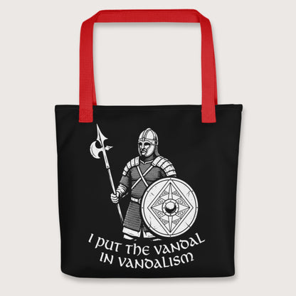 Red Vandal in Vandalism Bag - history buff gift by HistoHead