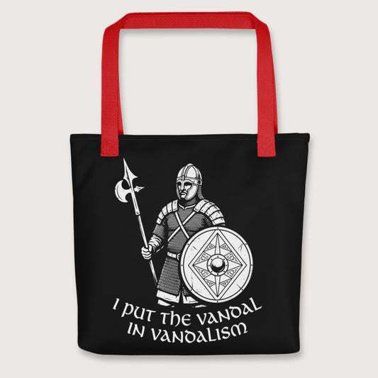 Red Vandal in Vandalism Bag - history buff gift by HistoHead