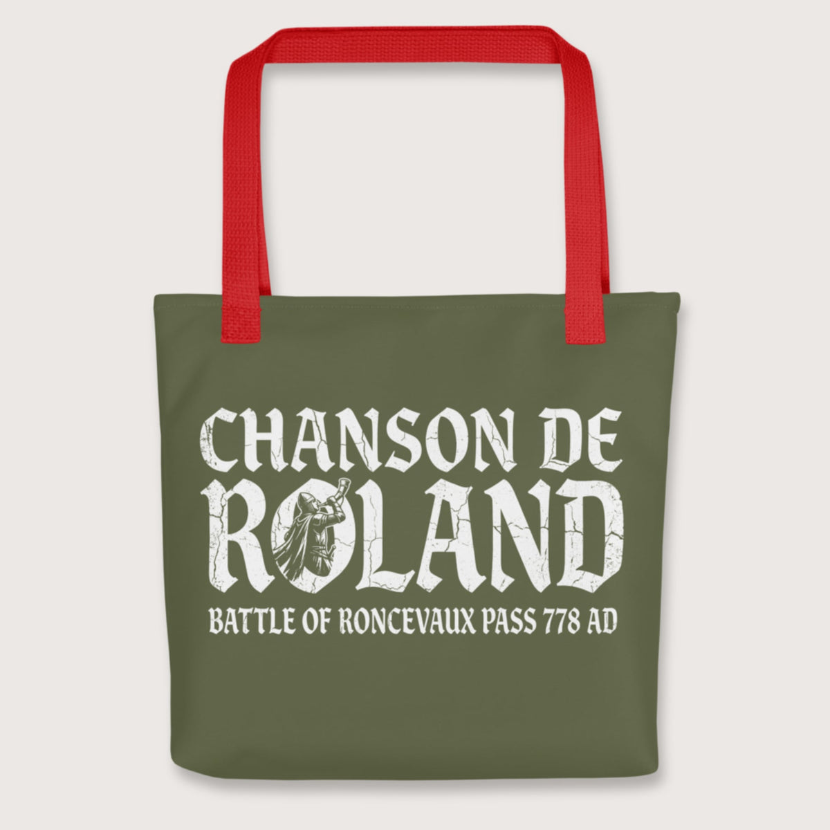 Red Chanson de Roland Battle of Roncevaux Bag - history buff gift by HistoHead