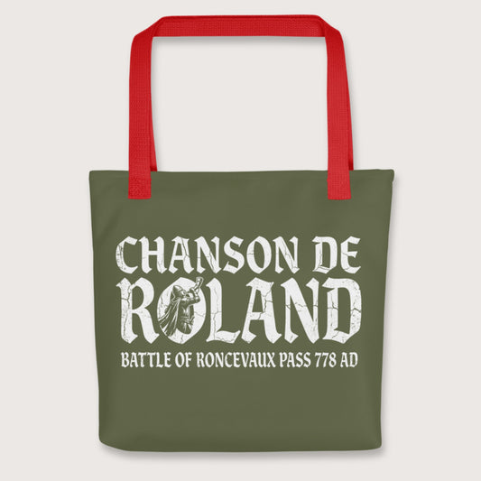 Red Chanson de Roland Battle of Roncevaux Bag - history buff gift by HistoHead