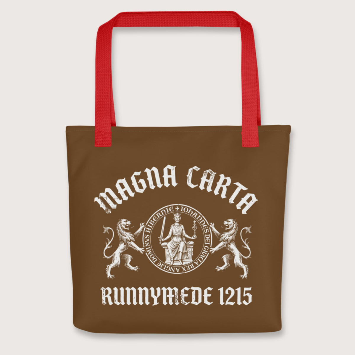 Red Magna Carta King John Seal Bag - history buff gift by HistoHead