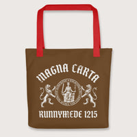 Red Magna Carta King John Seal Bag - history buff gift by HistoHead