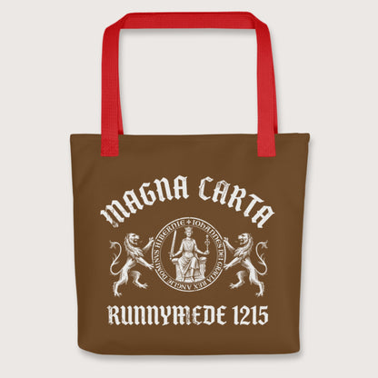 Red Magna Carta King John Seal Bag - history buff gift by HistoHead