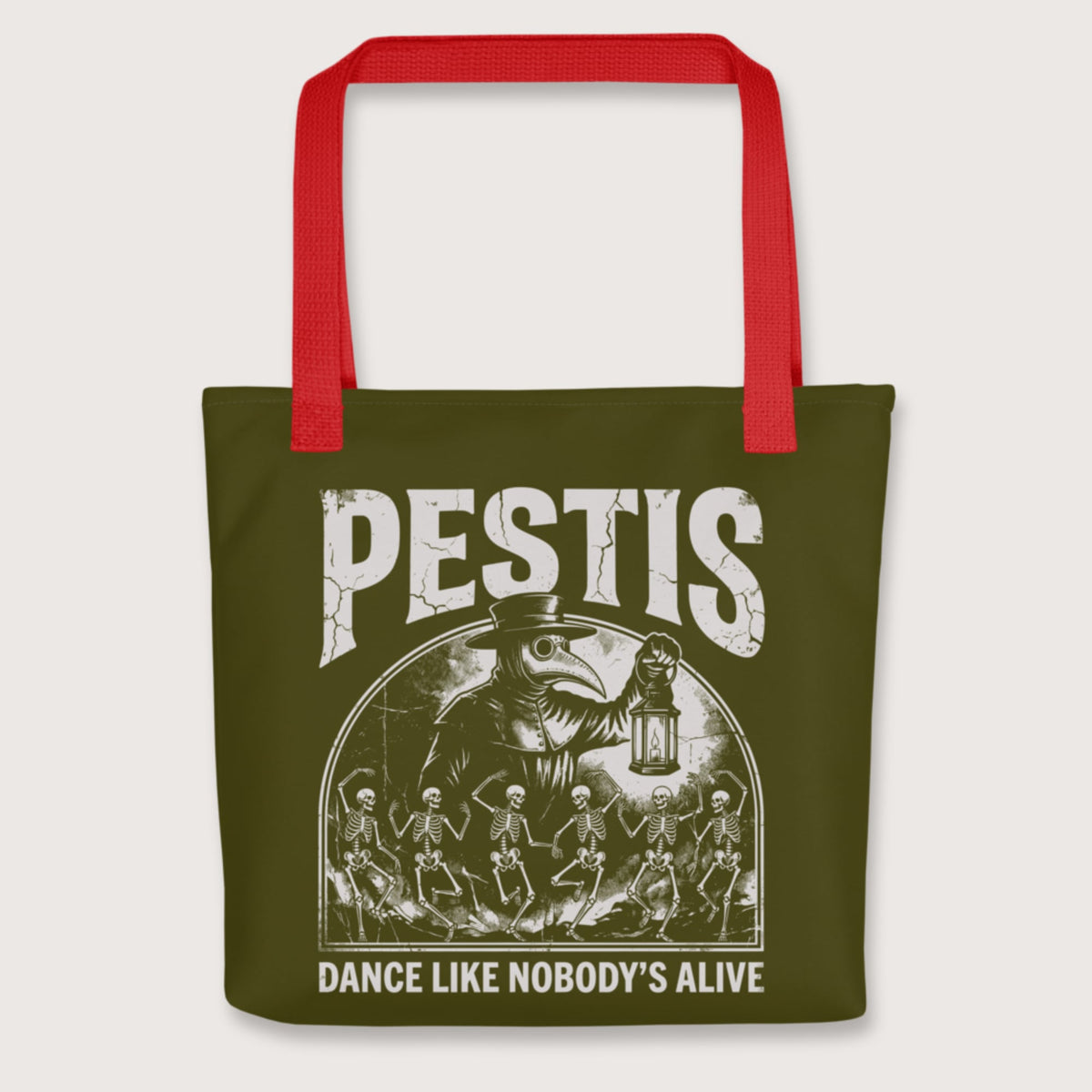 Red Pestis Dance Bag - history buff gift by HistoHead