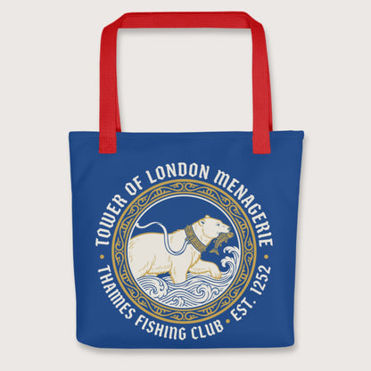 Red Tower Of London Menagerie Thames Fishing Club Bag - history buff gift by HistoHead