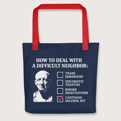 Red Cato's Foreign Policy Bag - history buff gift by HistoHead