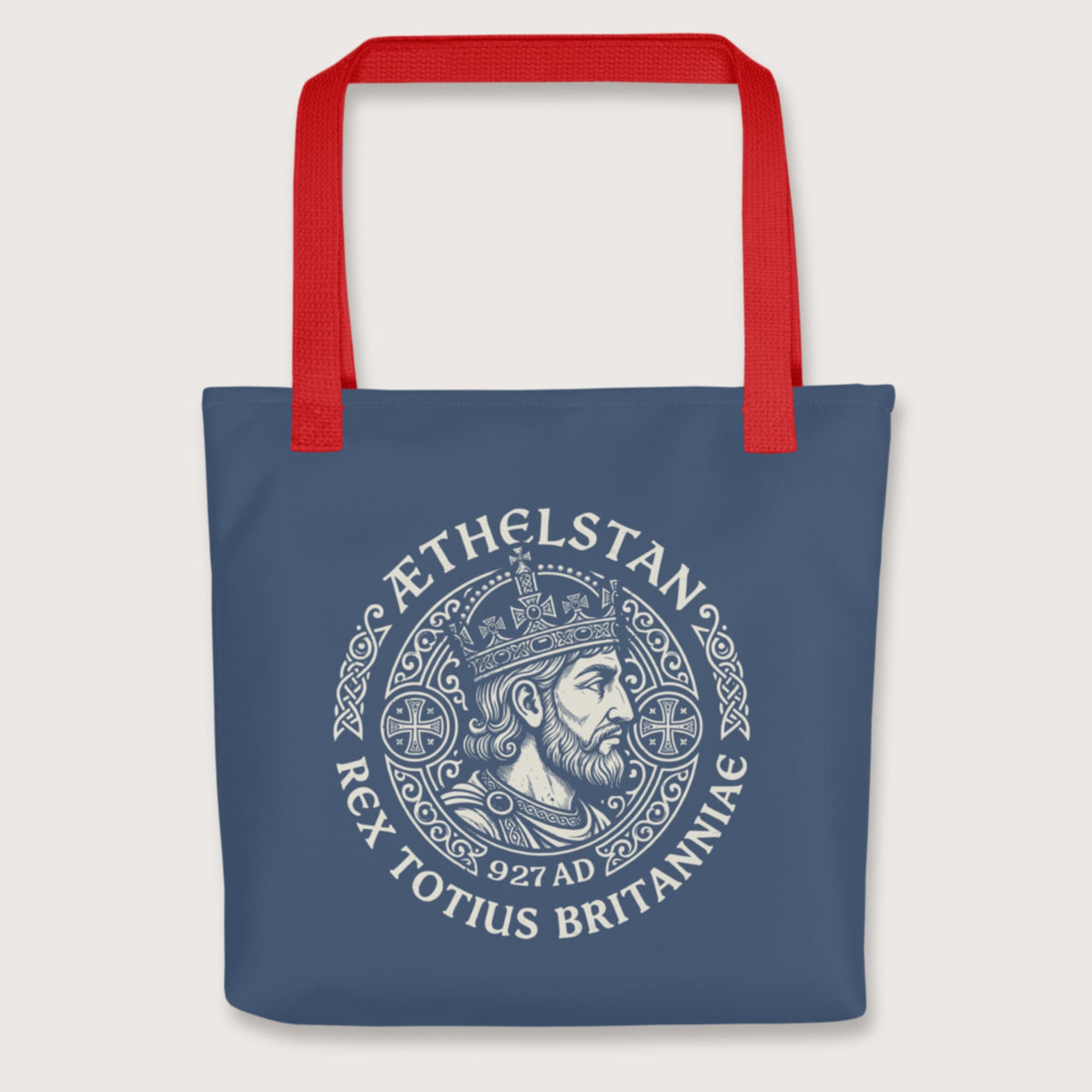 Red Æthelstan King of All Britain Bag - history buff gift by HistoHead