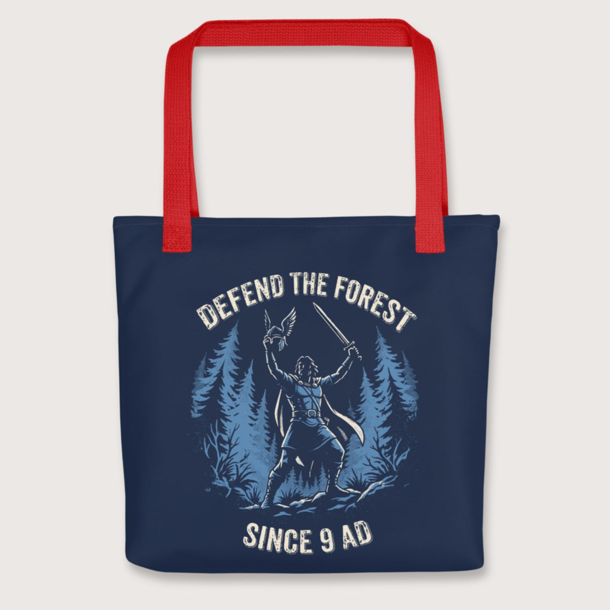 Red Defend the Forest Bag - history buff gift by HistoHead