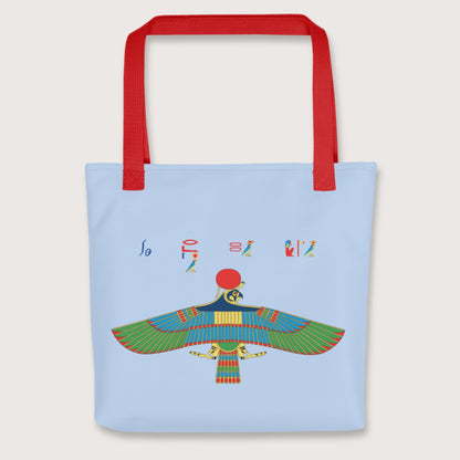 Red Hawk Emblem of Ra Bag - history buff gift by HistoHead