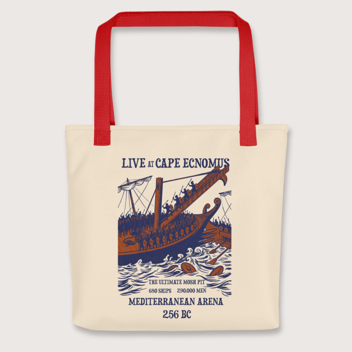 Red Battle of Cape Ecnomus Bag - history buff gift by HistoHead