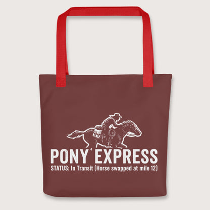 Red Pony Express Bag - history buff gift by HistoHead