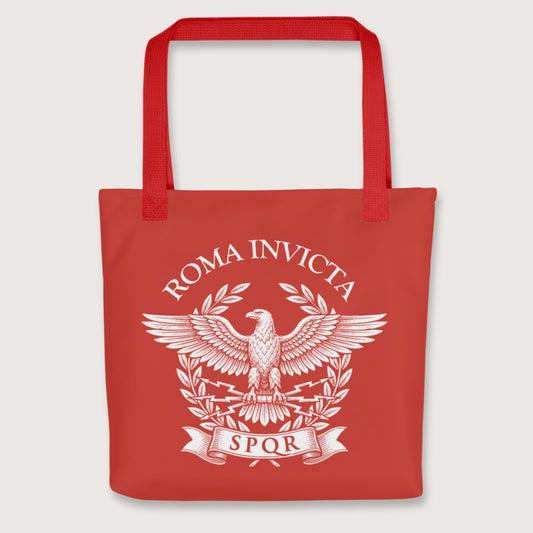 Red Roma Invicta Bag - history buff gift by HistoHead