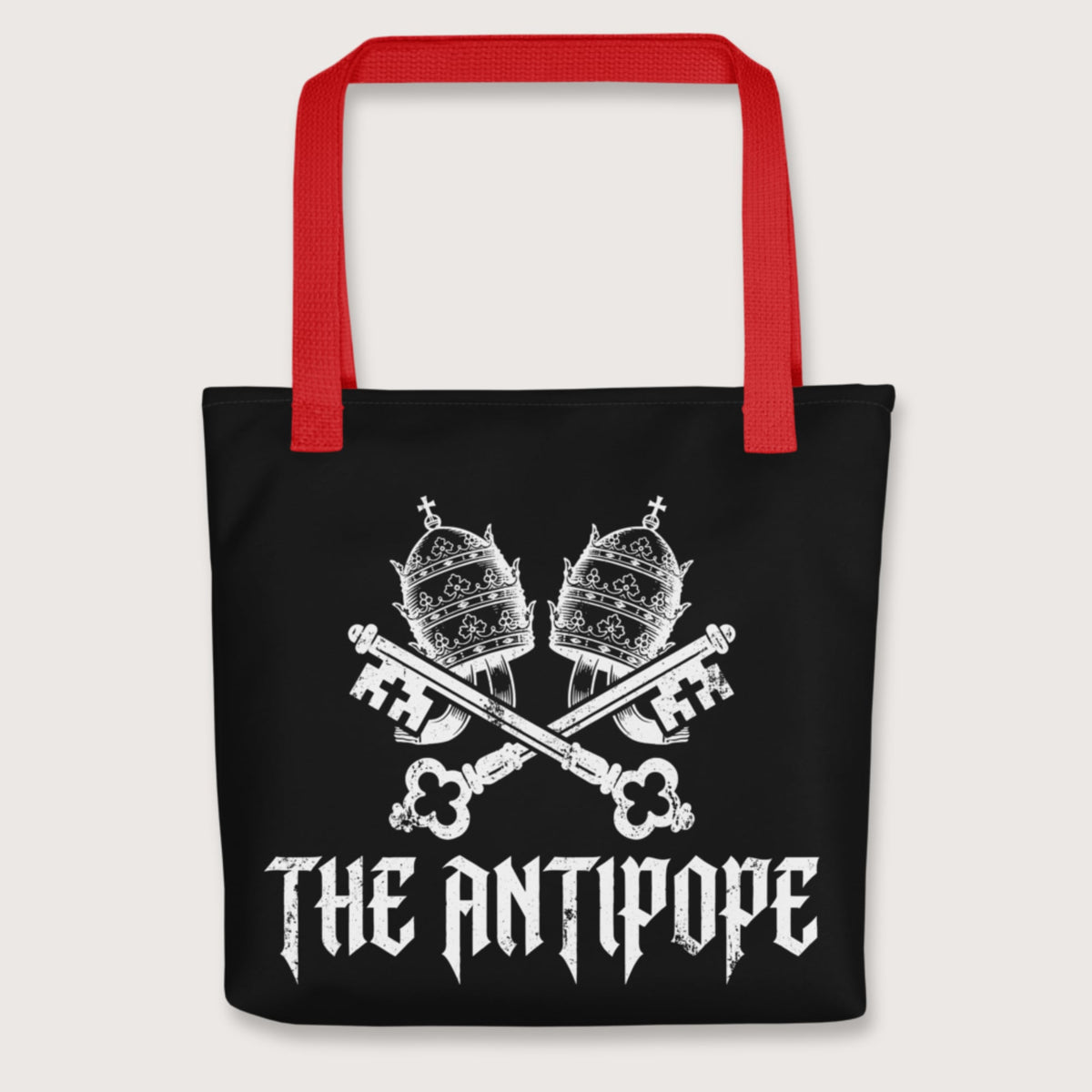 Red The Antipope Bag - history buff gift by HistoHead