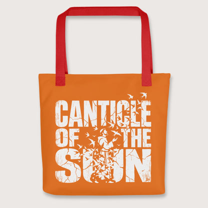 Red Canticle of the Sun Saint Francis of Assisi Birds Bag - history buff gift by HistoHead