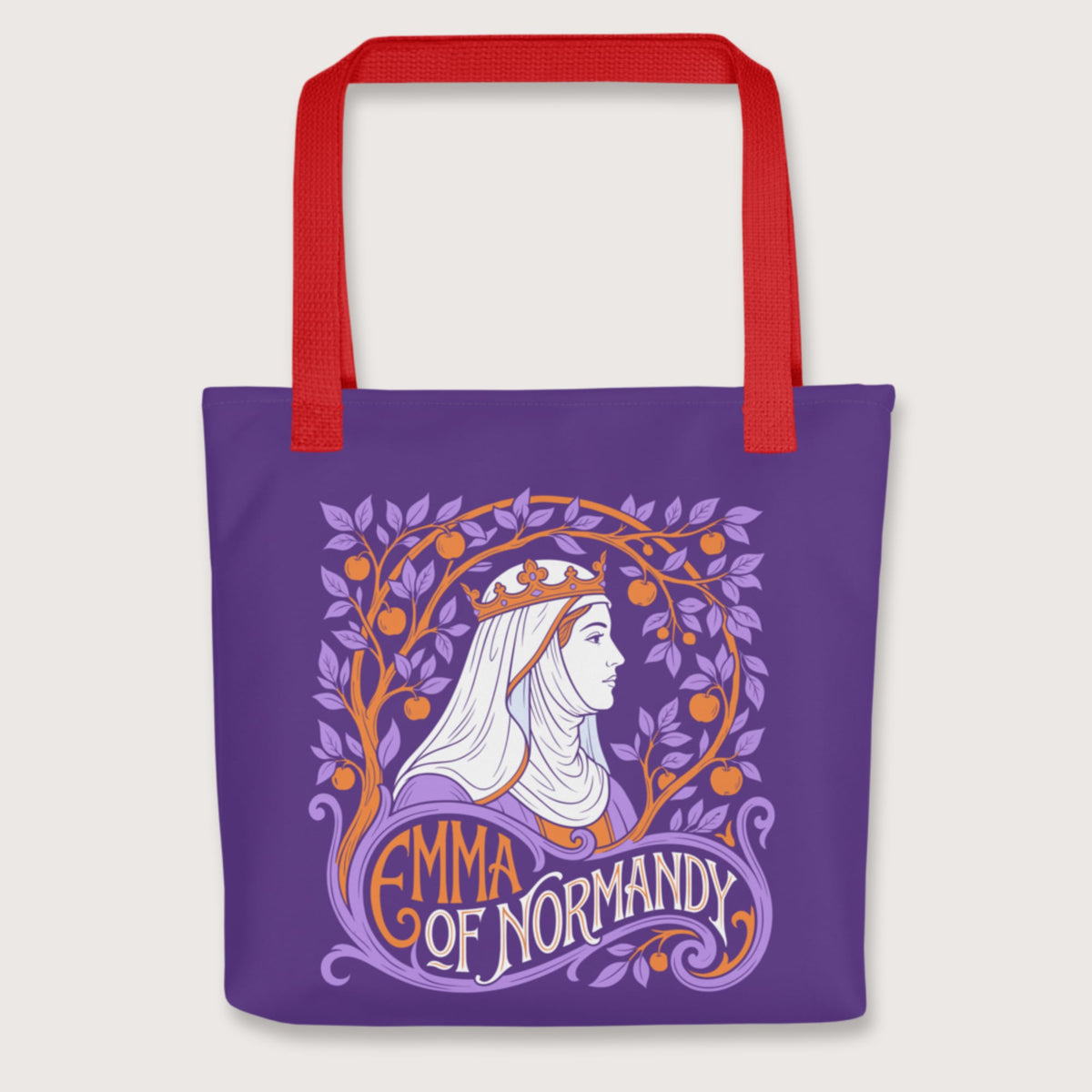 Red Emma Of Normandy Bag - history buff gift by HistoHead