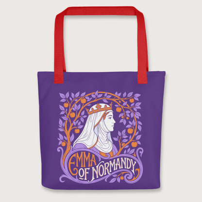 Red Emma Of Normandy Bag - history buff gift by HistoHead