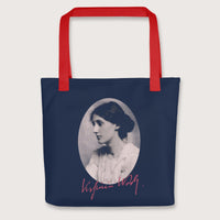 Red Virginia Woolf Bag - history buff gift by HistoHead