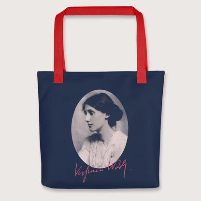 Red Virginia Woolf Bag - history buff gift by HistoHead