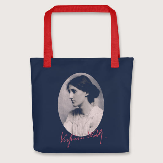 Red Virginia Woolf Bag - history buff gift by HistoHead