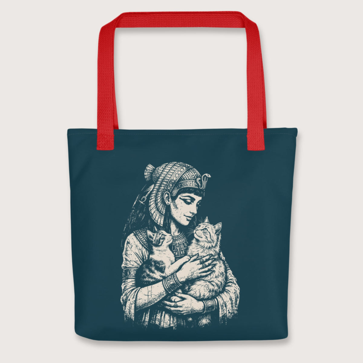 Red Cleopatra's Cats Bag - history buff gift by HistoHead