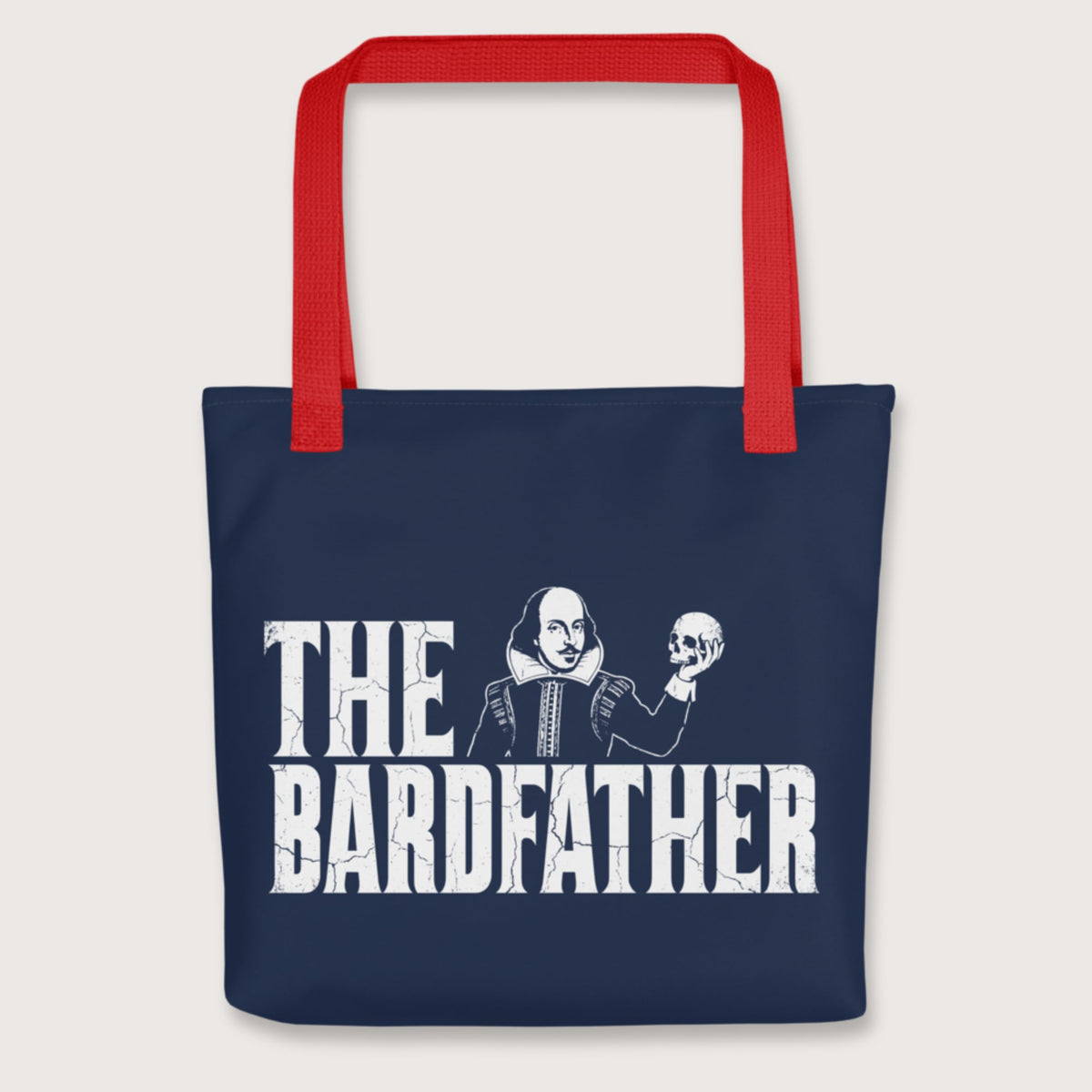Red Shakespeare The Bardfather Bag - history buff gift by HistoHead