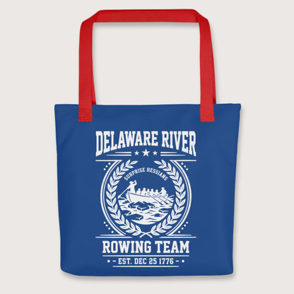 Red Delaware River Rowing Team Bag - history buff gift by HistoHead