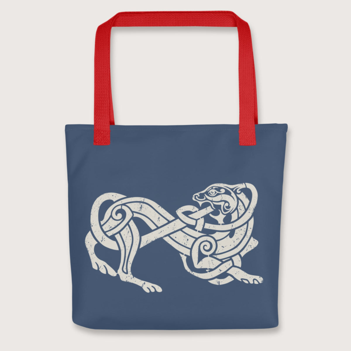 Red Norse Lion Bag - history buff gift by HistoHead