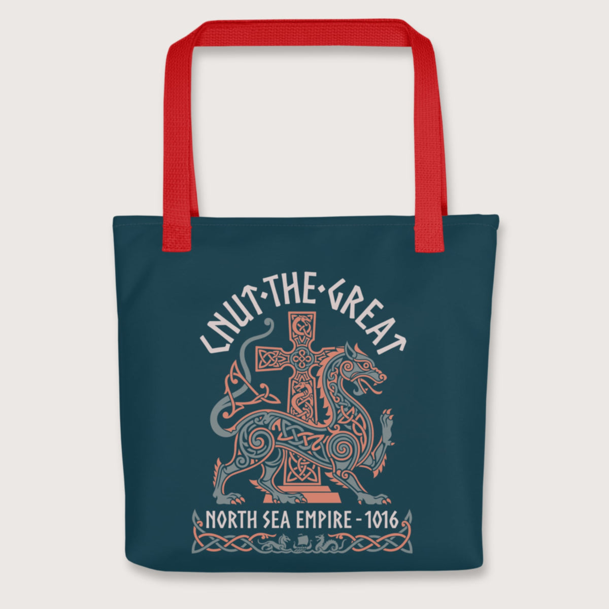 Red Cnut the Great Bag - history buff gift by HistoHead