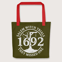 Red Salem Witch Trials They Missed One Bag - history buff gift by HistoHead