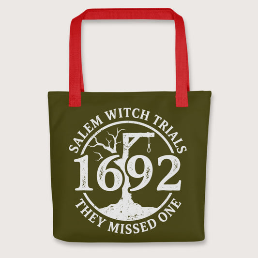 Red Salem Witch Trials They Missed One Bag - history buff gift by HistoHead