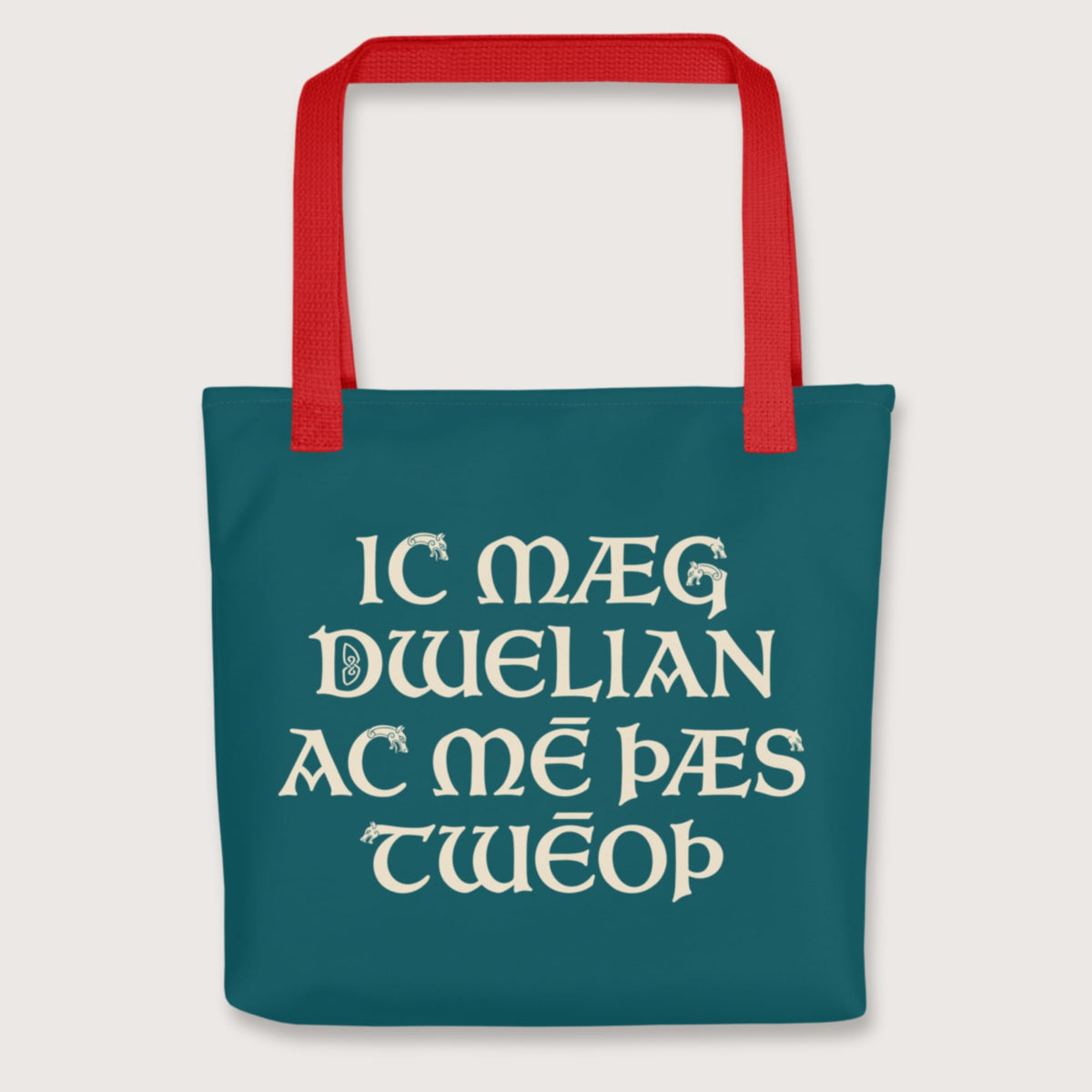 Red I May Be Wrong But I Doubt It in Old English Bag - history buff gift by HistoHead
