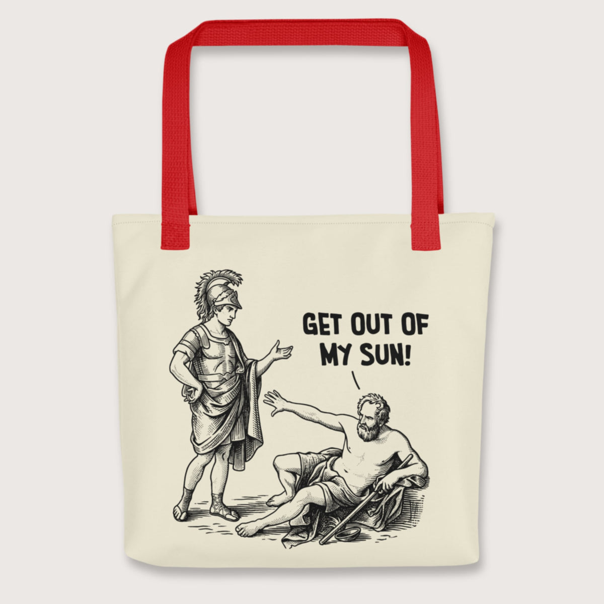 Red Diogenes: Get Out of My Sun Bag - history buff gift by HistoHead