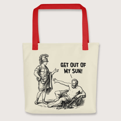 Red Diogenes: Get Out of My Sun Bag - history buff gift by HistoHead