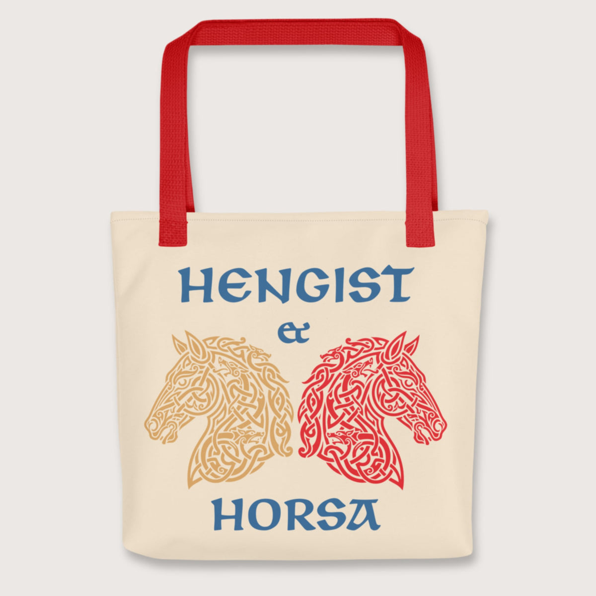 Red Hengist and Horsa Bag - history buff gift by HistoHead