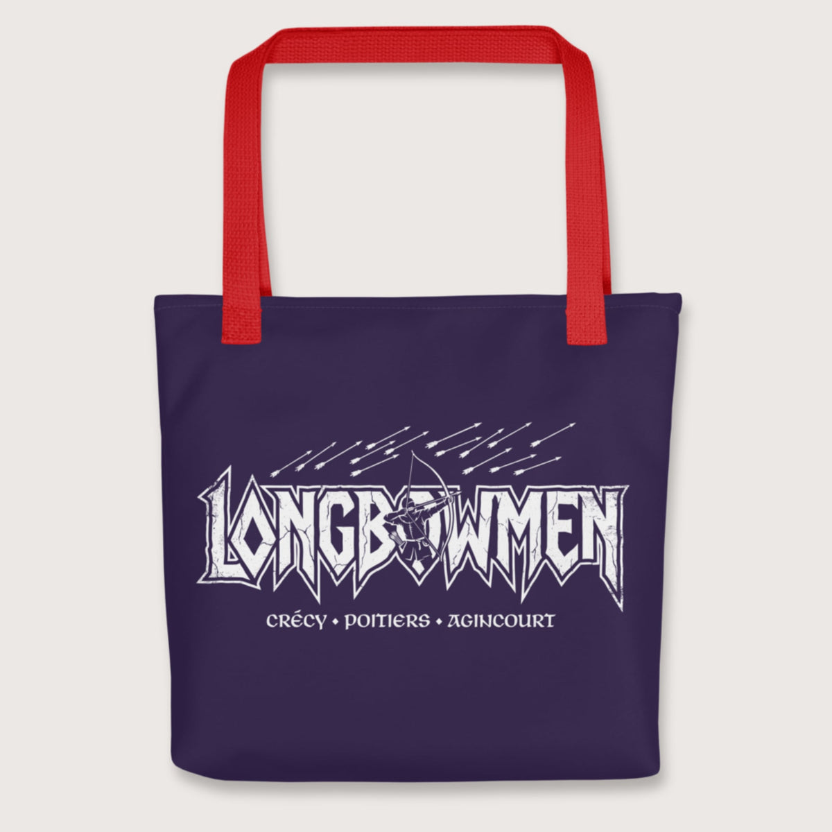 Red Longbowmen Bag - history buff gift by HistoHead