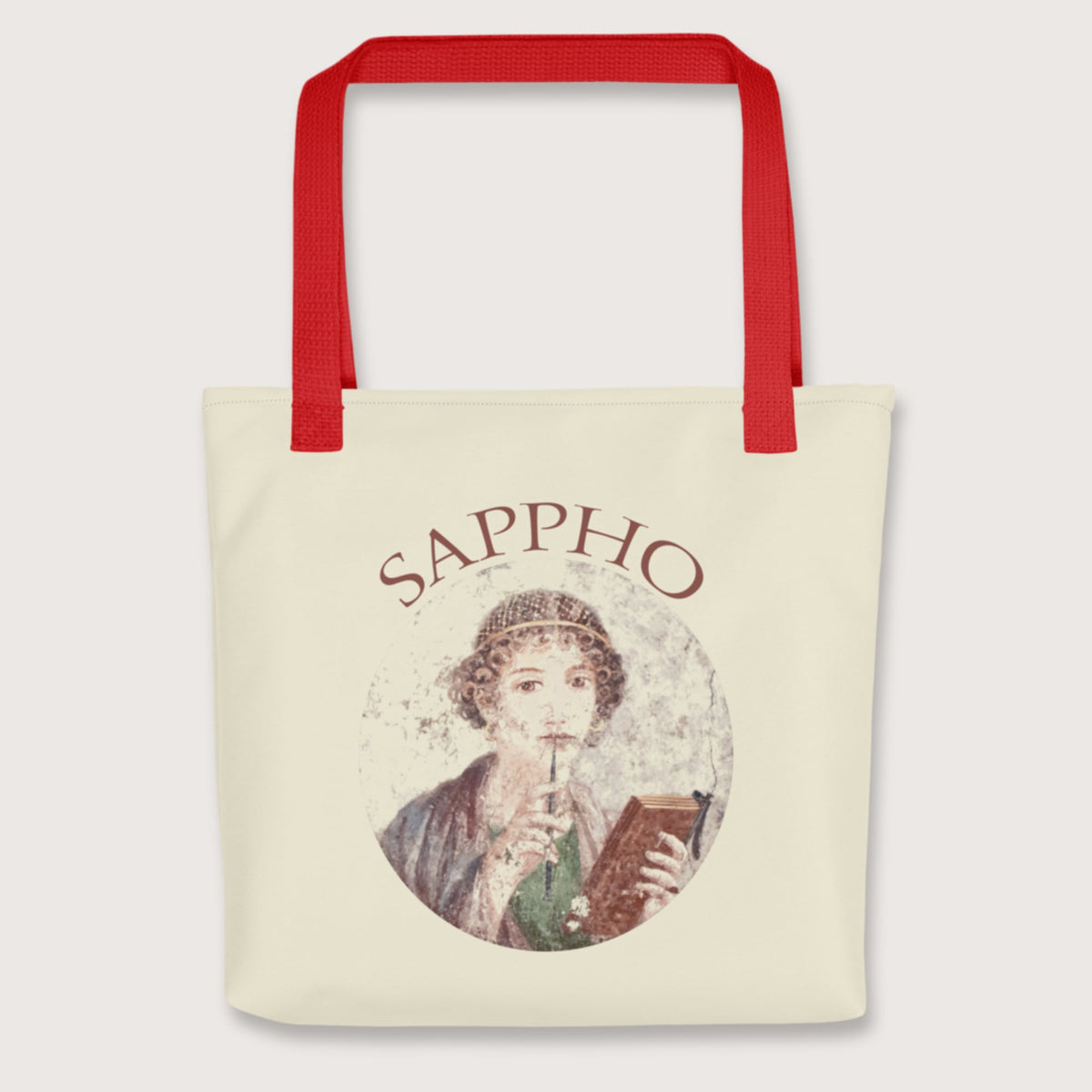 Red Sappho Bag - history buff gift by HistoHead