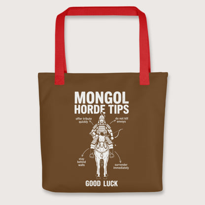 Red Mongol Horde Tips Bag - history buff gift by HistoHead